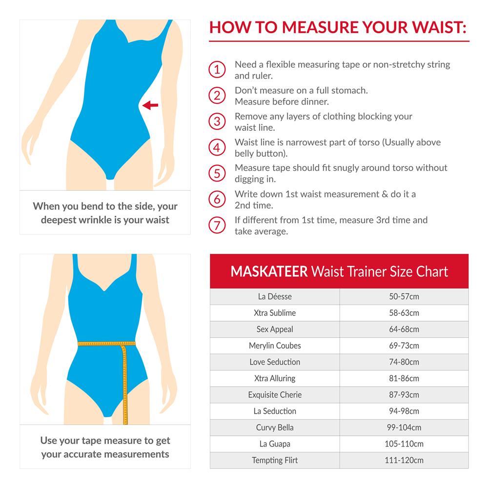 Waist Trainer Size Chart